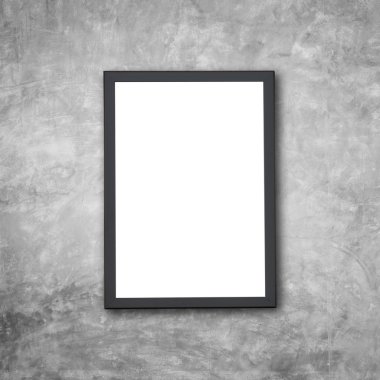 Ahşap fotoğraf çerçevesi taş duvar, boş 
