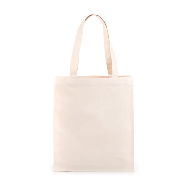 Biała Bawełniana torba na białym tle — Zdjęcie stockowe