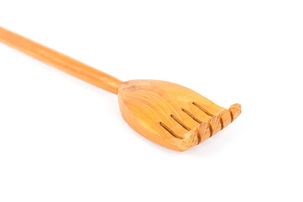 Wooden back scratcher isolated on white — Stock Photo, Image