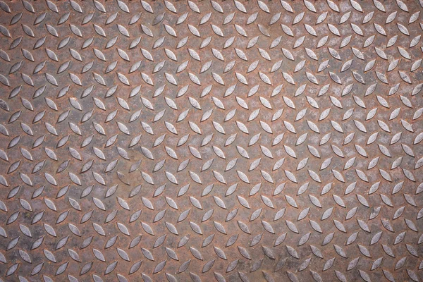 Texture de plaque de diamant métal rouillé — Photo