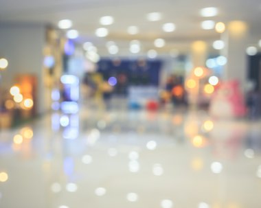 İnsanların alışveriş bokeh, vintage col ile bulanık görüntü