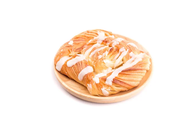 Pastas dinamarquesas isoladas sobre fundo branco — Fotografia de Stock