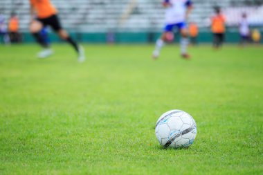 Futbol topu alan ve bulanıklık, player Stadyumu 