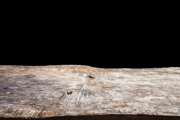 Old wood table top on white background — Stock Photo, Image