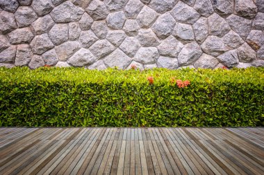 Woodecking veya döşeme ve dekoratif Bahçe tesisi 