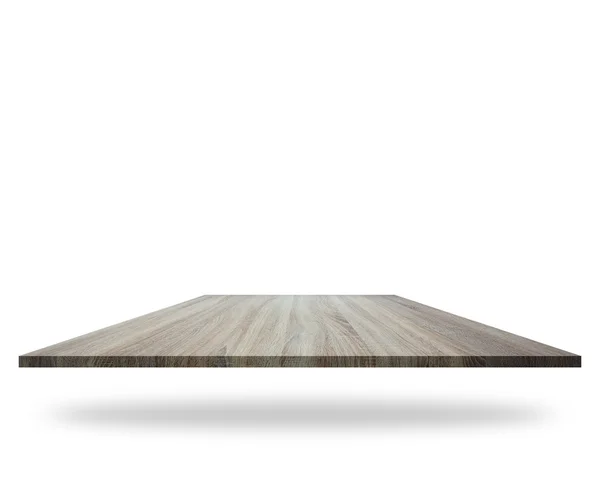 Lege boven aan houten vloeren geïsoleerd op witte achtergrond. Opgeslagen — Stockfoto