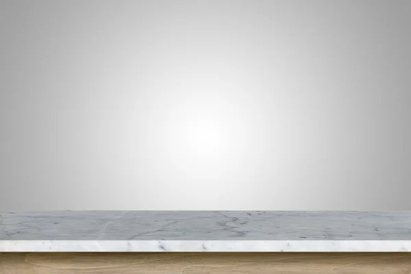 Pusty górnej części tabeli granitu kamień na białym tle — Zdjęcie stockowe