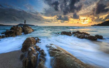Kalim-Patong Beach Phuket güzel gün batımı 