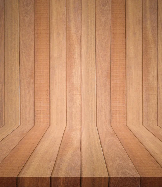 Nieuwe bruine houten plank textuur en achtergrond — Stockfoto