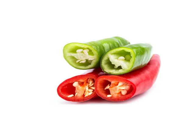 Fresh Thai chili isolated on white background — Stock Photo, Image