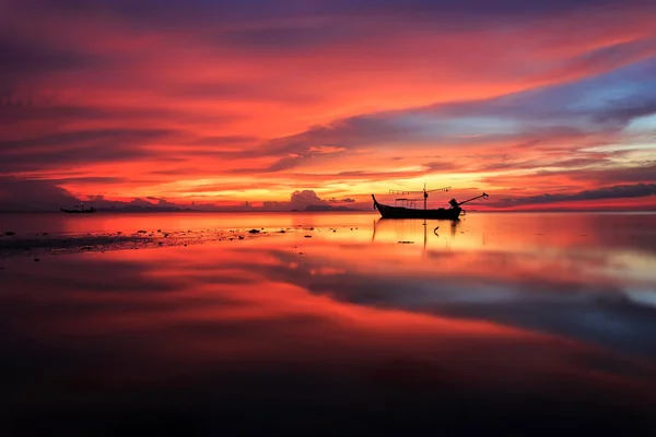 Güzel gün batımı, Samui Adası, Tayland — Stok fotoğraf