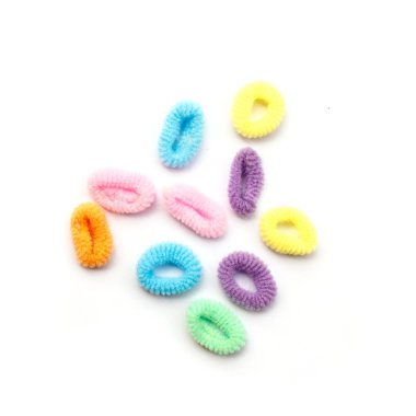 Saç lastiği beyaz izole