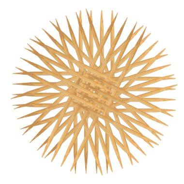 Beyaz arka plan üzerinde izole bambu kürdan özetini