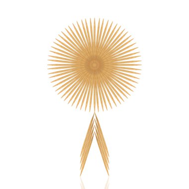 Beyaz arka plan üzerinde izole bambu kürdan özetini