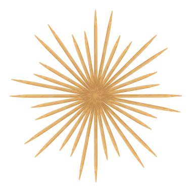 Beyaz arka plan üzerinde izole bambu kürdan özetini