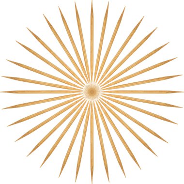 Beyaz arka plan üzerinde izole bambu kürdan özetini