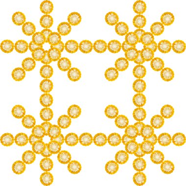 beyaz arkaplanda izole mısır