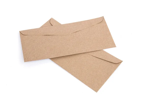 Brown envelope made by recycled paper — Stock Photo, Image