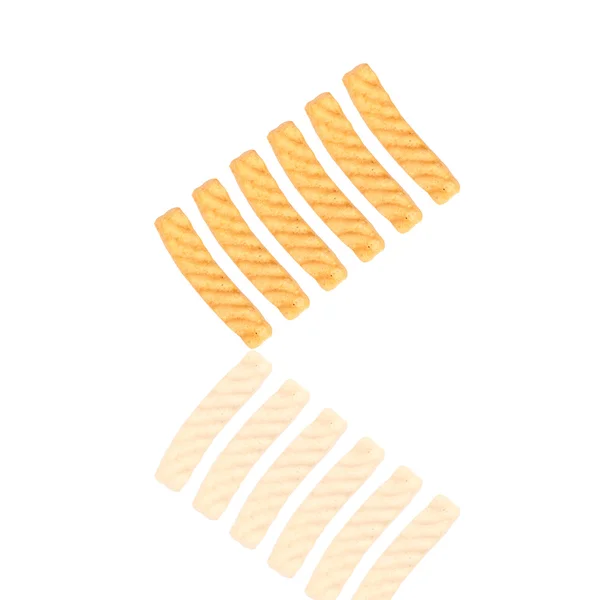 Cracker isolato su sfondo bianco — Foto Stock