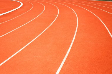 Running track for athletics clipart