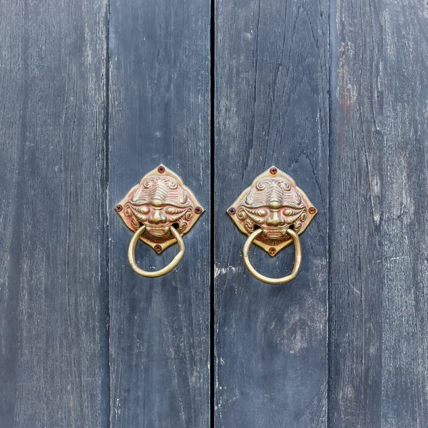 Close up vintage wooden door — Stock Photo, Image