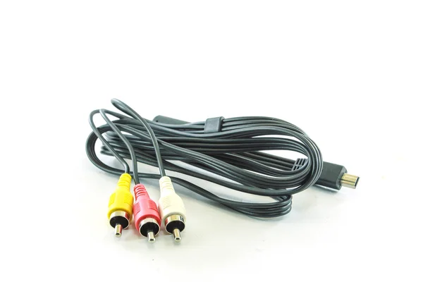 Audio-video analog cable — Stock Photo, Image