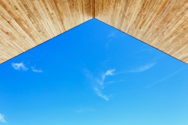 Bulutlu mavi gökyüzü