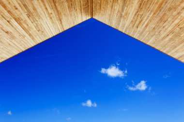 Bulutlu mavi gökyüzü