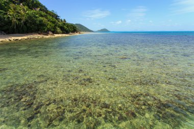 Tropikal deniz ve mavi gökyüzü Koh Samui, Tayland