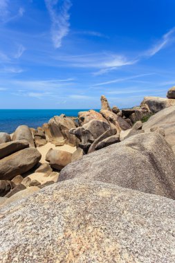 grangfather ve büyükanne kayalar veya Hin Ta Hin Yai içinde Samui Isl