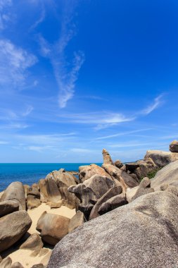 grangfather ve büyükanne kayalar veya Hin Ta Hin Yai içinde Samui Isl