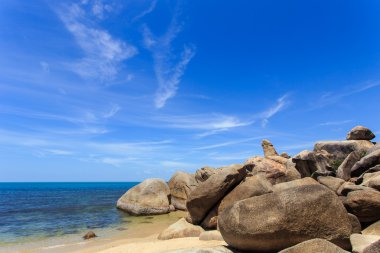 grangfather ve büyükanne kayalar veya Hin Ta Hin Yai içinde Samui Isl