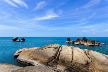 grangfather ve büyükanne kayalar veya Hin Ta Hin Yai içinde Samui Isl
