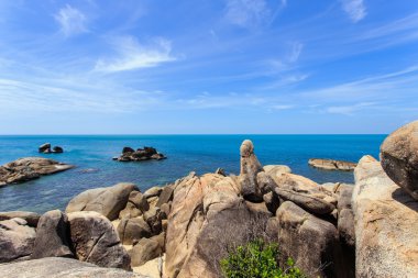 grangfather ve büyükanne kayalar veya Hin Ta Hin Yai içinde Samui Isl