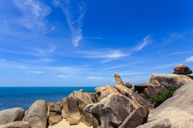 grangfather ve büyükanne kayalar veya Hin Ta Hin Yai içinde Samui Isl