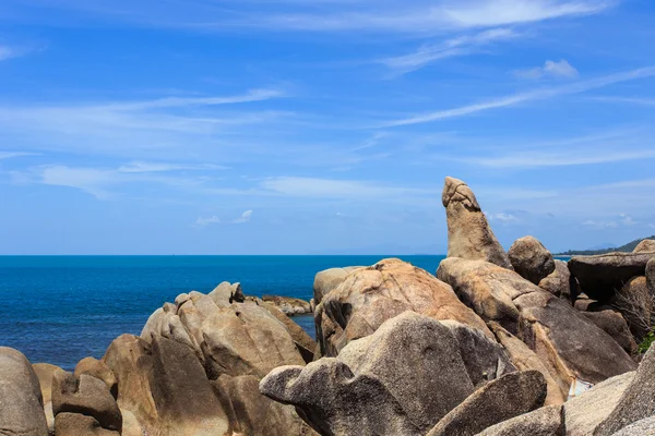 grangfather ve büyükanne kayalar veya Hin Ta Hin Yai içinde Samui Isl