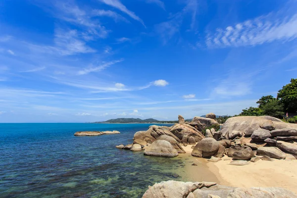 Grangfather and grandmother rocks or Hin Ta Hin Yai in Samui isl — Stock Photo, Image