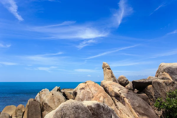 grangfather ve büyükanne kayalar veya Hin Ta Hin Yai içinde Samui Isl