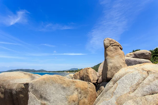 Grangfather e avó rochas ou Hin Ta Hin Yai em Samui isl — Fotografia de Stock