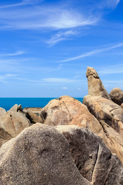 grangfather ve büyükanne kayalar veya Hin Ta Hin Yai içinde Samui Isl