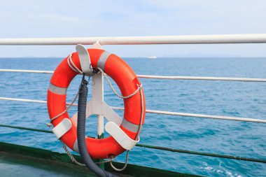 Lifebuoy turuncu Feribot Tekne