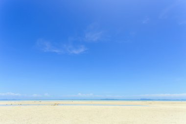Tropikal deniz ve mavi gökyüzü Koh Samui, Tayland