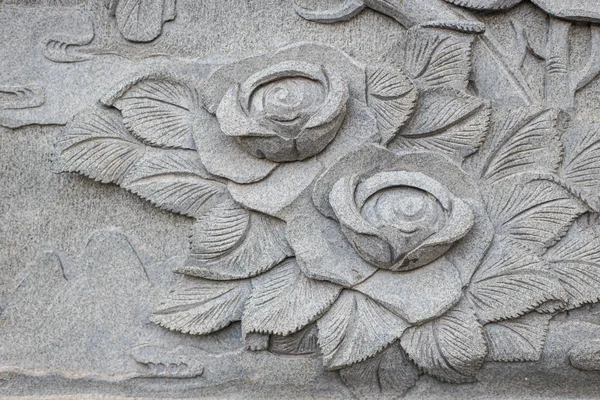 Close up granite carving in chinese temple — Stock Photo, Image