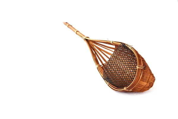 Корзина из бамбука ручной работы — стоковое фото