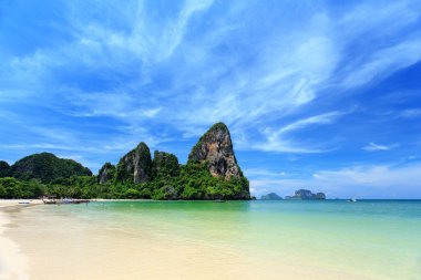 Railay beach, krabi, andaman Denizi Tayland