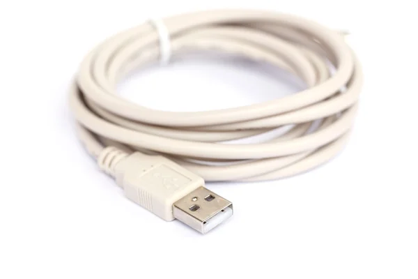 Usb kabel isolerad på vit bakgrund — Stockfoto