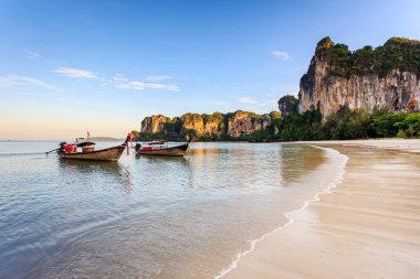 Railay beach, krabi, andaman Denizi Tayland
