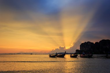 Railay Beach, Krabi güzel gün batımı