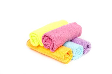 Temizlik için renk mikrofiber bezler