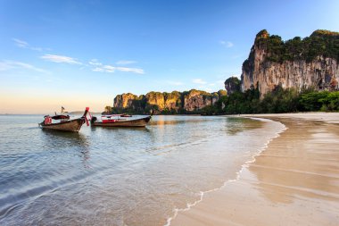 Railay beach, krabi, andaman Denizi Tayland